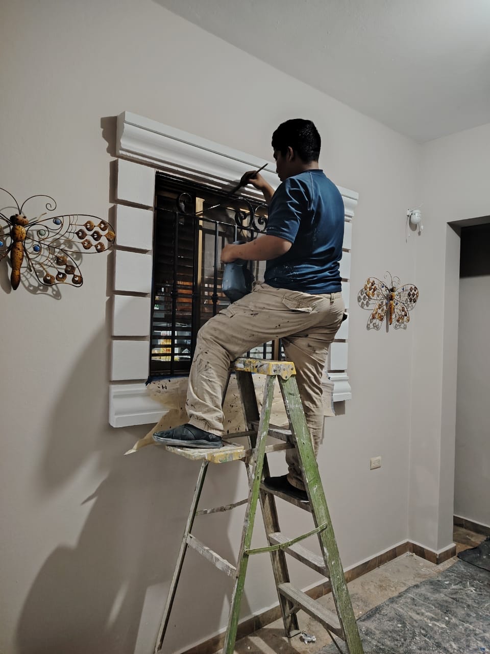 Trabajo de pintura interior